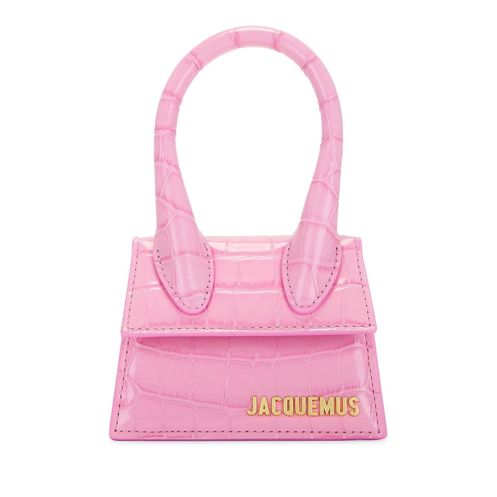 Jacquemus Le Chiquito Croc Embossed Top Handle Bag